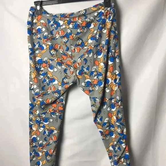 LULAROE WOMENS TALL AND CURVY DISNEY DONALD DUCK LEGGINGS - Picture 6 of 9